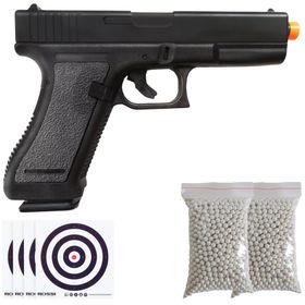 PISTOLA AIRSOFT GK K17 Kwc 6MM + 2000 MUNIÇOES 20 ALVOS