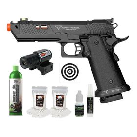 Pistola Airsoft GBB 1911 Taran Tactical Double Bell+ Kit Pro