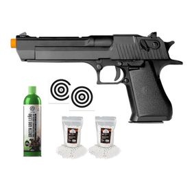 Pistola Airsoft GBB Desert Eagle Double Bell 779 + Kit