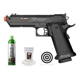 Pistola Airsoft GBB 1911 Taran Tactical Double Bell + Itens