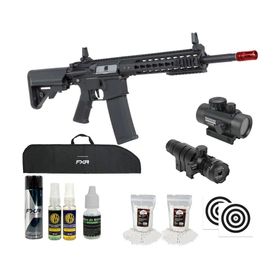 Rifle Airsoft AEG SA-F02 Black FLEX HAL ETU Gen 2 + Kit Pro