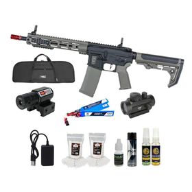 Rifle Airsoft AEG SA-F08 Olive FLEX HAL ETU Gen 2 + Kit Pro