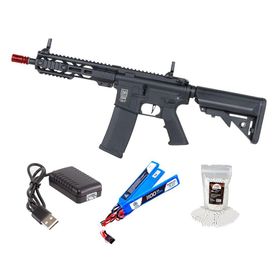 Rifle Airsoft AEG SA-F08 Black FLEX HAL ETU Gen 2 + BBS