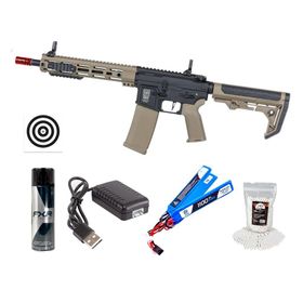 Rifle Airsoft AEG SA-F05 Half Tan FLEX HAL ETU Gen 2+2 Itens