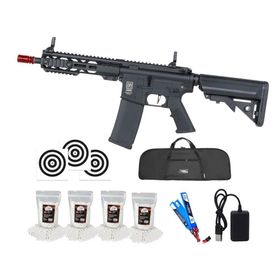Rifle Airsoft AEG SA-F08 Black FLEX HAL ETU Gen 2 + Itens