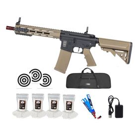 Rifle Airsoft AEG SA-F03 Gen2 Half Tan FLEX HAL + Itens