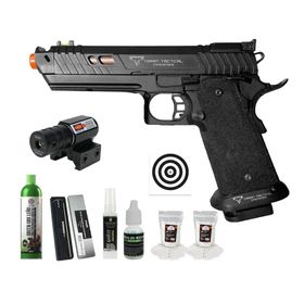 Pistola Airsoft GBB 1911 Taran 30A JW4 Full Metal + Kit Pro
