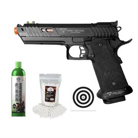 Pistola Airsoft GBB 1911 Taran 30A JW4 Full Metal+Acessórios