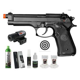 Pistola Airsoft GBB Beretta M92  Blowback 726 + Kit Pro