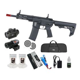 Rifle Airsoft AEG SA-F04 Black FLEX HAL Gen 2 + Kit