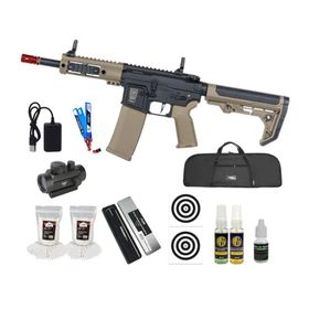 Rifle Airsoft AEG SA-F04 Half Tan FLEX HAL Gen 2+ Acessórios