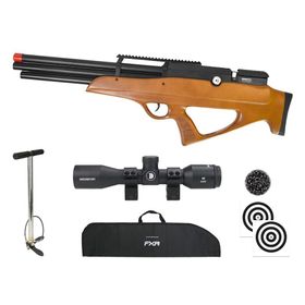 Carabina PCP Behemoth PS-R3-SF Bullpup 6,35mm Wood + Kit