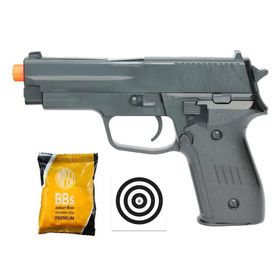 Pistola Airsoft Vg P226 Spring 6mm Rossi Vigor + BBS + Alvos