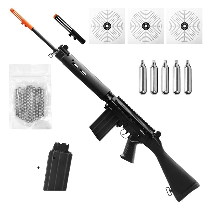 Airsoft M4 RIS Rifle com Blow Back GR16 CQW Wasp DST - G&G