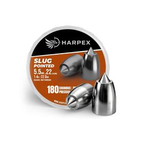 Chumbinho Harpex Slug POINTED 5,5mm 1,4g 22gr com 180un