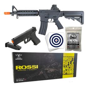 Rifle Fuzi Airsoft M4 E Pistola V307 Vigor Spring Rossi 6mm