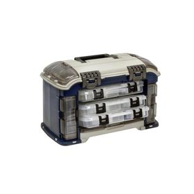 Caixa Para Pesca Plano Com 3 Estojo + Compartimentos 728-000