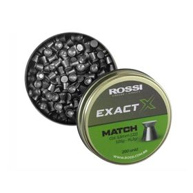 Chumbinho Rossi Exact X Match 5,5mm (200un) alta precisão