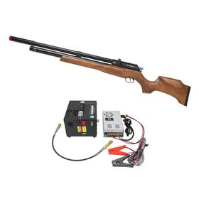 Carabina PCP M25 Kodiak VR Madeira 6,35+ Compressor Portátil