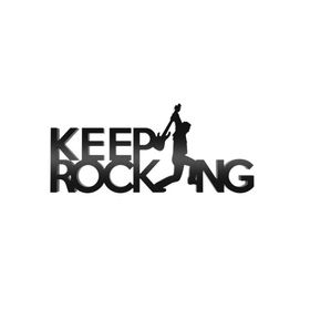 Palavra Keep Rocking 18mm - Geton