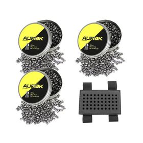 Kit 3 Cx Chumbo Aurok Pointed 5,5 250unid + Porta Chumbinho