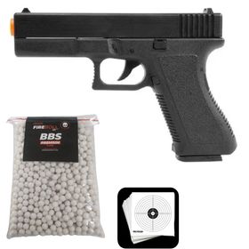 Pistola Airsoft GK V500 Metal Rossi Com 1000 BBS E 10 ALVOS