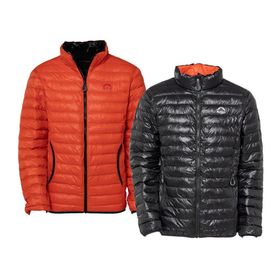 Jaqueta Puffer Kailash Dupla Face Pluma Ganso Masc Preto/Lar