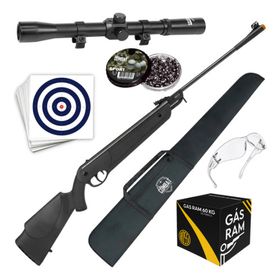 Carabina Rossi Dione Gásram 5a Geração 5,5mm + Capa + Luneta
