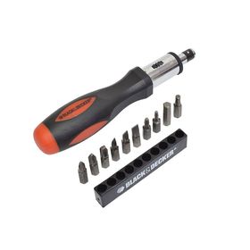 Jogo De Chave Catraca 11 Pontas E Bolsa Black & Decker 11 Pç