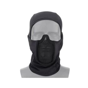 Mascara airsoft Telada Nariz Balaclava Preta ASF Rossi