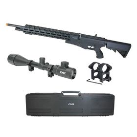 Carabina de Pressão PCP G850T 6.35mm Black - QGK + Case FXR