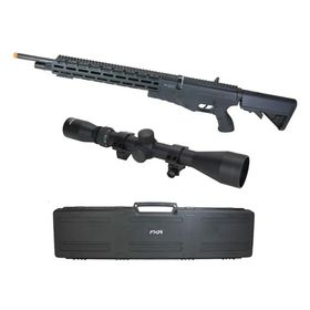 Carabina de Pressão PCP G850T 6.35mm Black - QGK + Case FXR