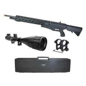 Carabina de Pressão PCP G850T 6.35mm Black - QGK + Case FXR