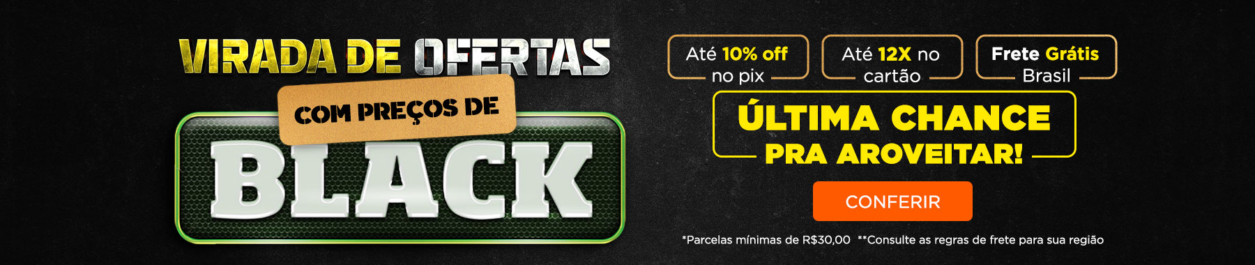 Virada com preços de black